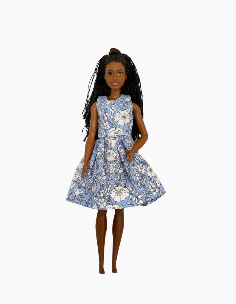 Dress | Floral Collection | Fits Barbie Doll 29cm