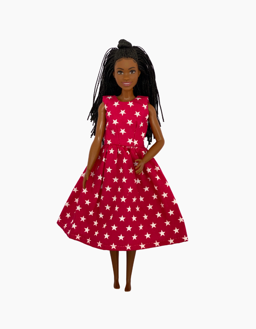 Dress | Patterned Collection | Fits Barbie Doll 29cm