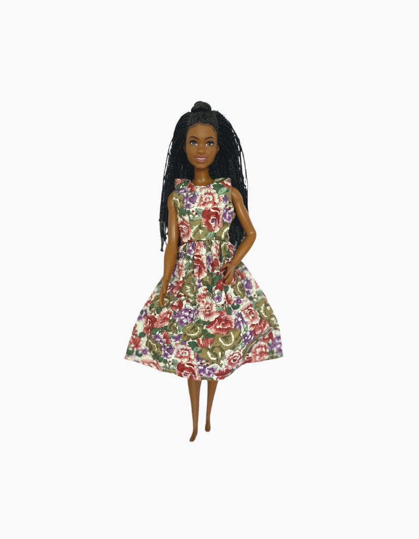 Dress | Floral Collection | Fits Barbie Doll 29cm