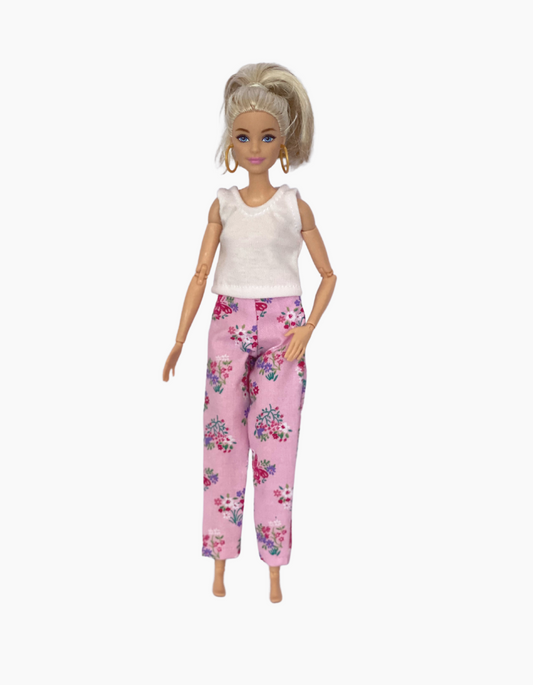 Long pants | Patterned Collection | Fits Barbie Doll 29cm