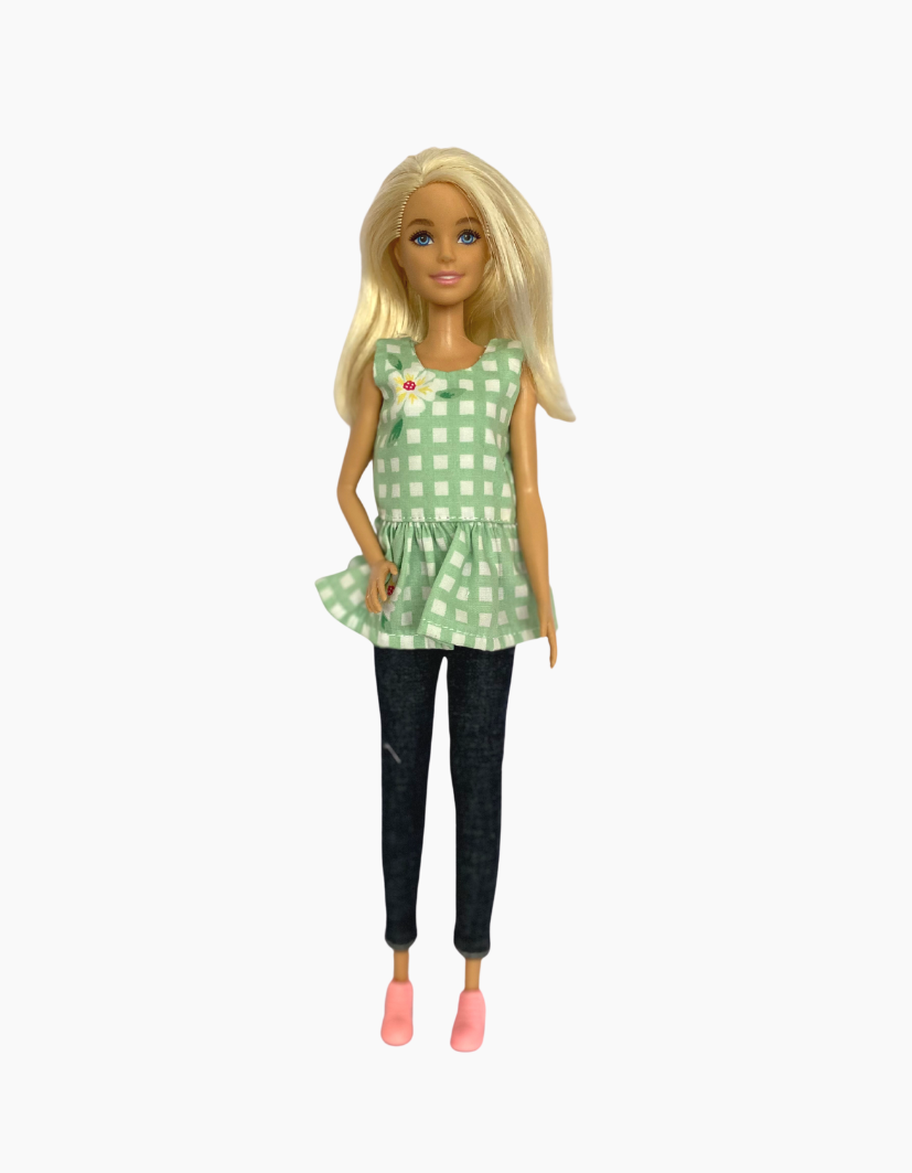 Peplum Tops | Patterned Collection | Fits Barbie Dolls 29cm