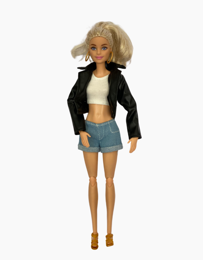 Leather Look Jacket | Fits Barbie 29cm