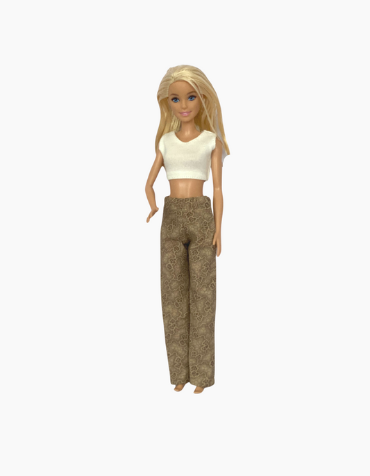 Long pants | Patterned Collection | Fits Barbie Doll 29cm