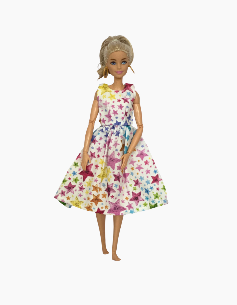 Dress | Patterned Collection | Fits Barbie Doll 29cm