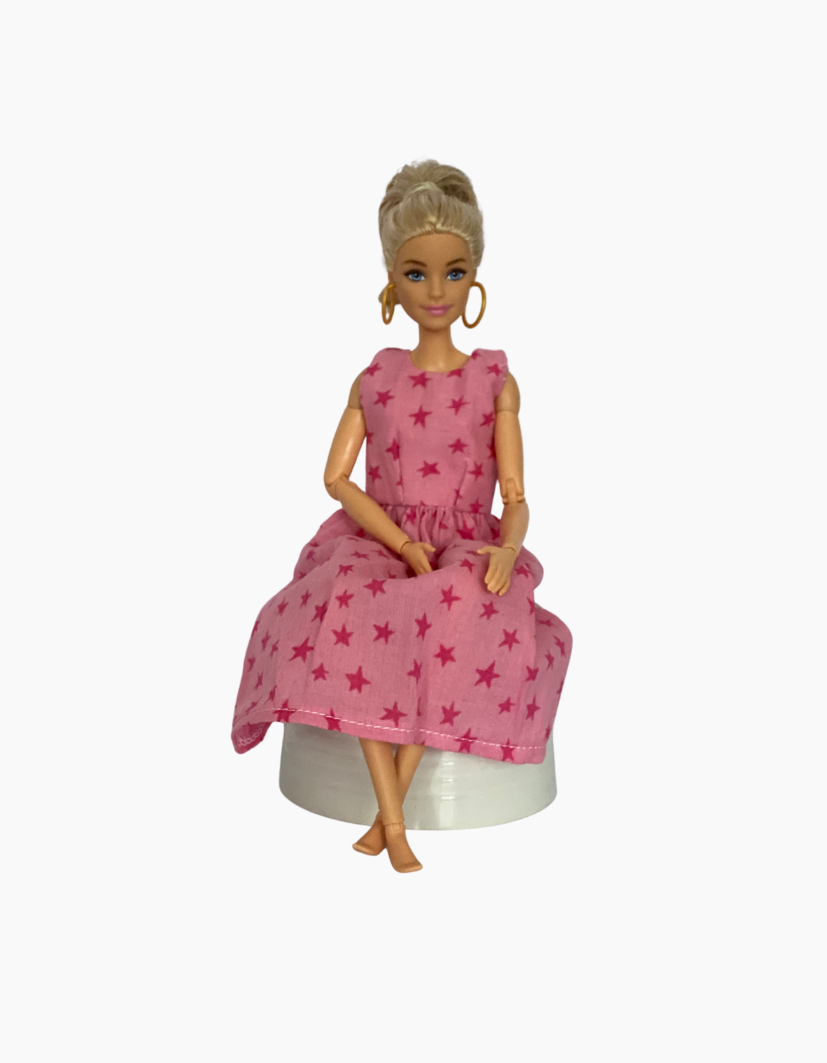 Dress | Patterned Collection | Fits Barbie Doll 29cm