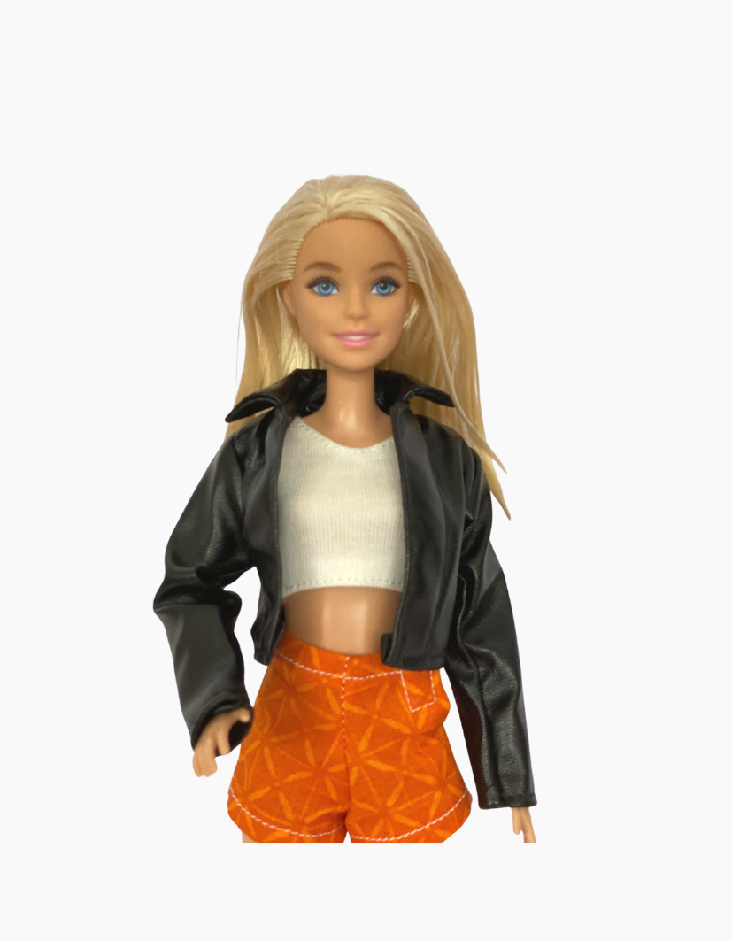 Leather Look Jacket | Fits Barbie 29cm