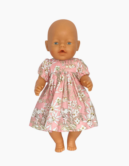 Dress | Pink Floral Collection | Fits Baby Born Doll 43cm