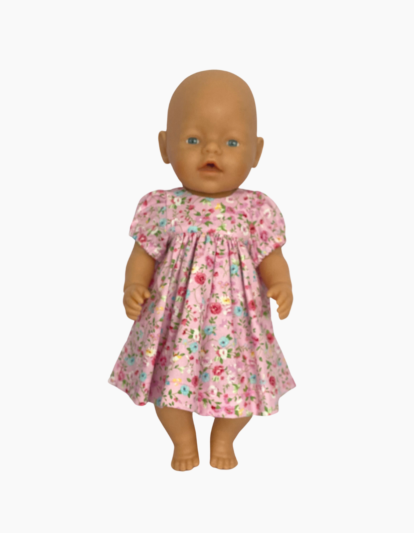 Dress | Pink Floral Collection | Fits Baby Born Doll 43cm