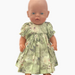 Dress | Blue & Green Floral Collection | Fits Baby Born Doll 43cm