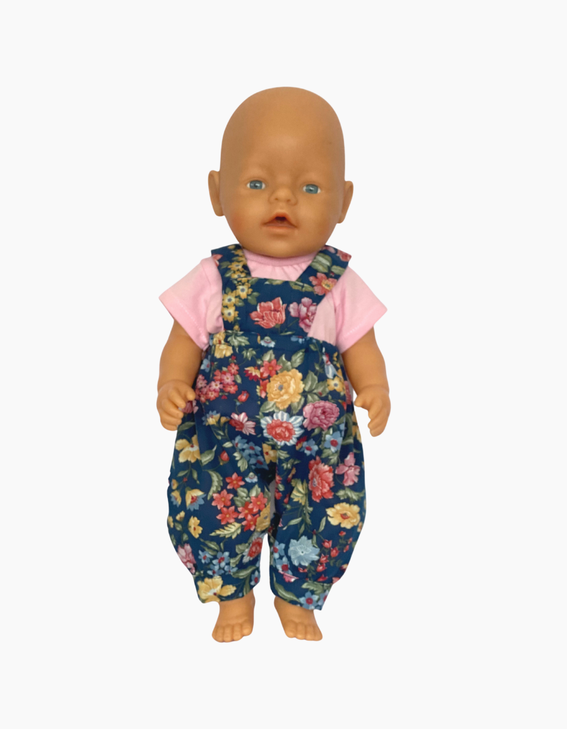 Overalls | Floral Collection | Fits Baby Born Doll 43cm