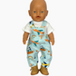 Overalls | Boys and Girls | Fits Baby Born Doll 43cm