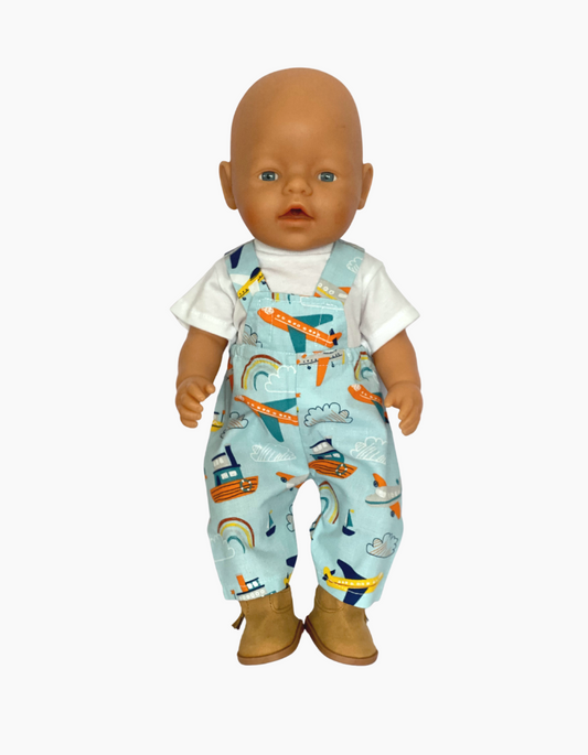 Overalls | Boys and Girls | Fits Baby Born Doll 43cm