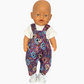 Overalls | Indigenous Collection | Boys & Girls | Fits Baby Born Doll 43cm