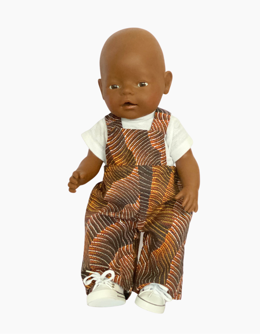 Overalls | Indigenous Collection | Boys & Girls | Fits Baby Born Doll 43cm