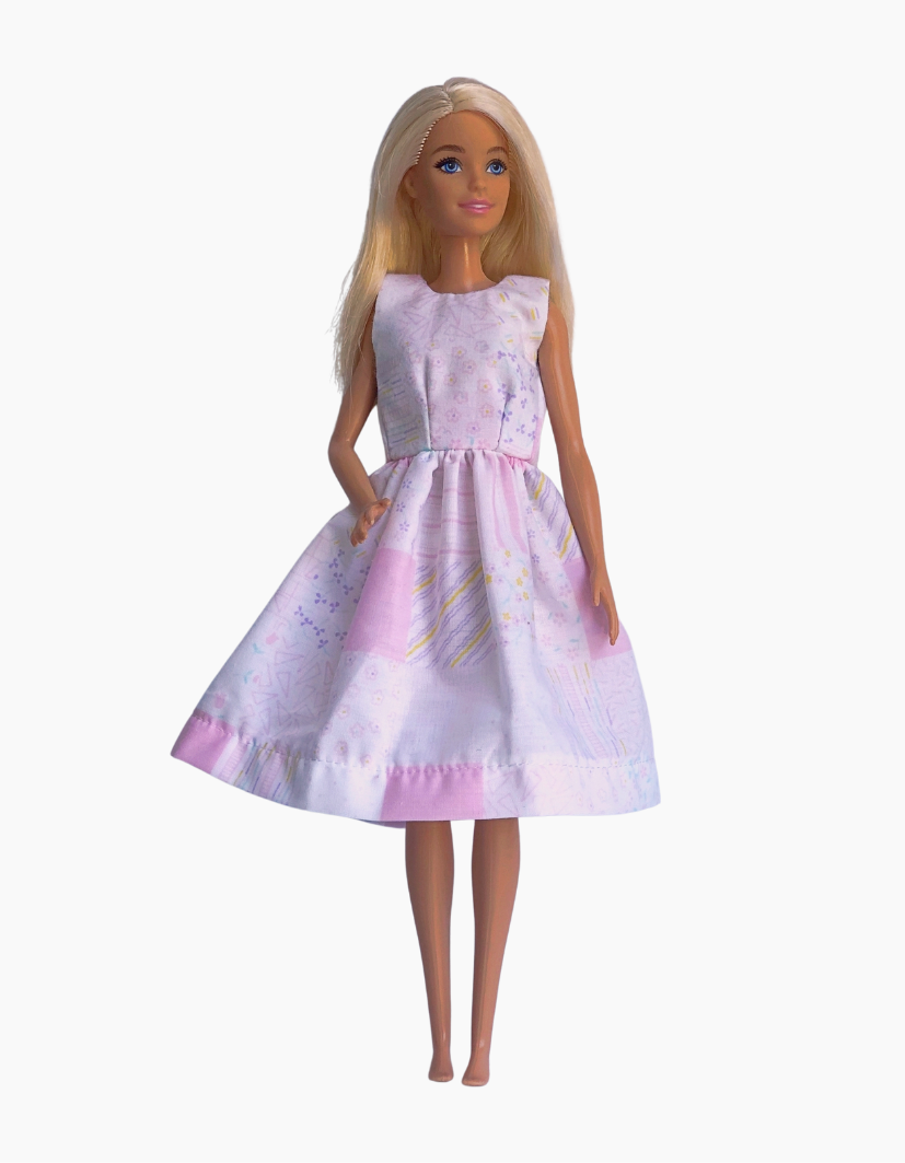 Dress | Patterned Collection | Fits Barbie Doll 29cm