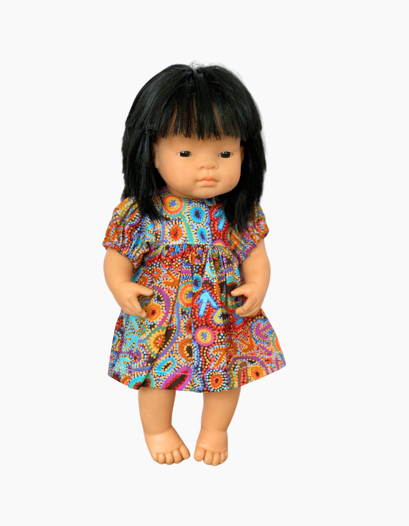 Dress | Indigenous Collection | Fits Miniland Doll 38cm