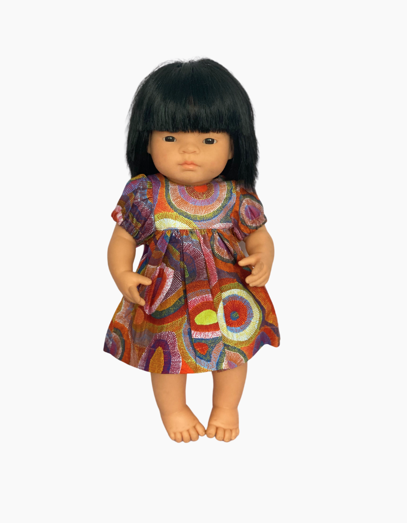 Dress | Indigenous Collection | Fits Miniland Doll 38cm