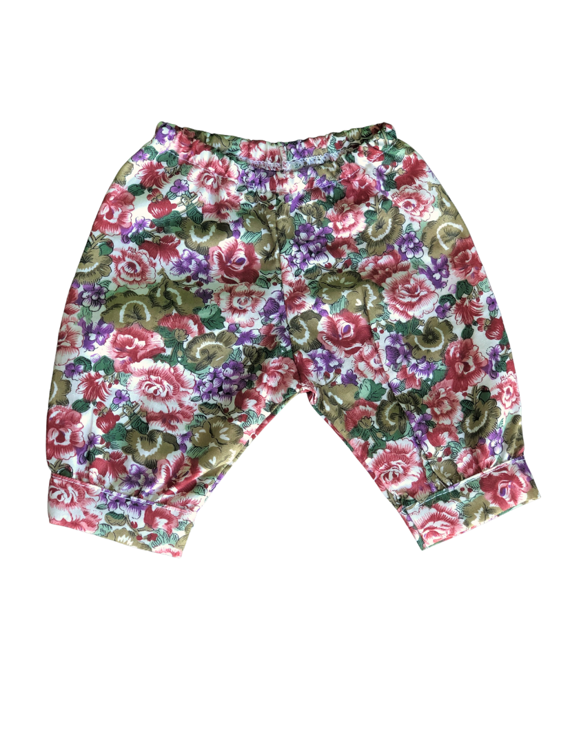 Cuffed Pants | Floral Collection | Fits Miniland Doll 38cm