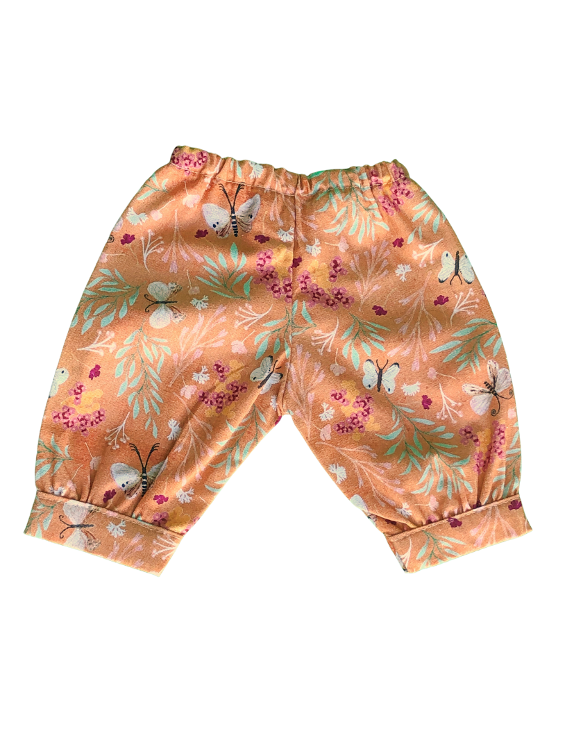 Cuffed Pants | Floral Collection | Fits Miniland Doll 38cm