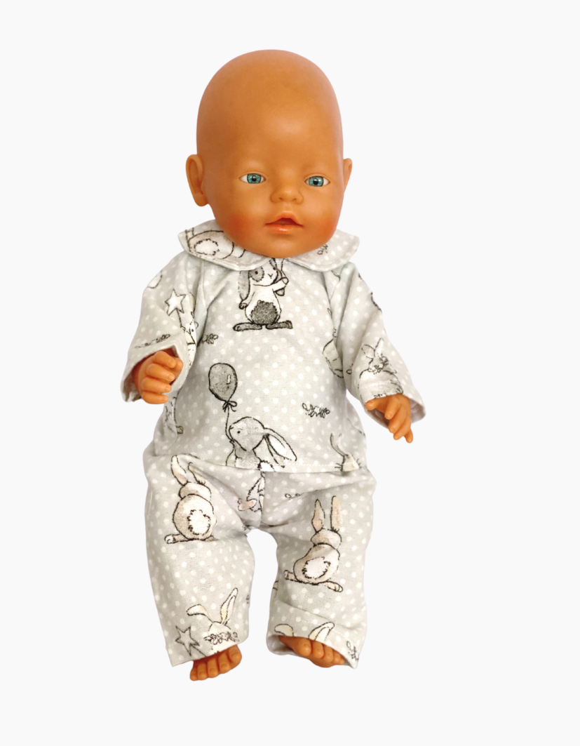 Flannelette Pyjamas | Boys and Girls | Fits Baby Born Doll 43cm