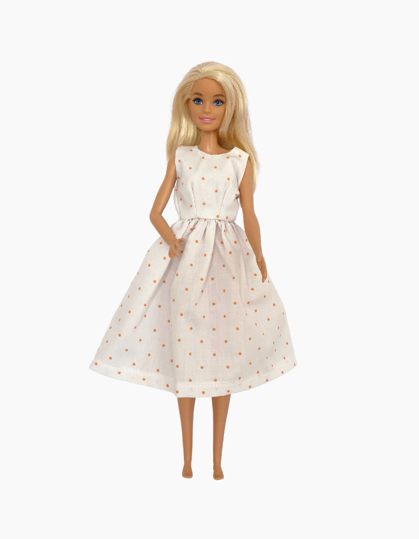 Dress | Gingham & Spots Collection | Fits Barbie Doll 29cm