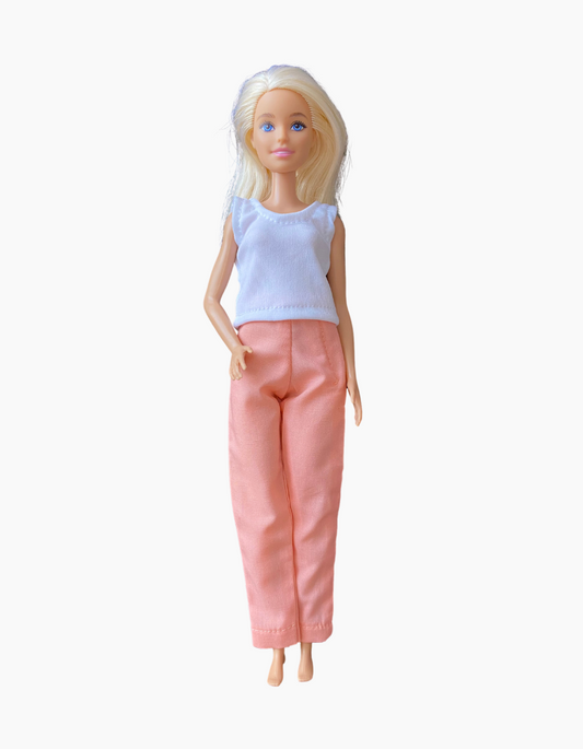 Long pants | Velcro Fastening | Fits Barbie Doll 29cm