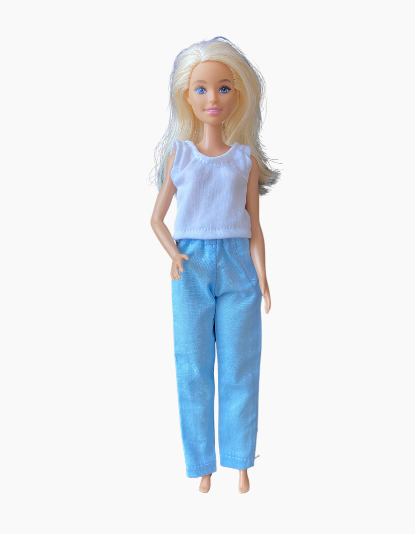 Long pants | Velcro Fastening | Fits Barbie Doll 29cm