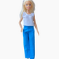 Long pants | Velcro Fastening | Fits Barbie Doll 29cm