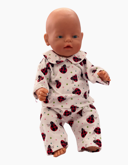 Flannelette Pyjamas | Boys and Girls | Fits Baby Born Doll 43cm