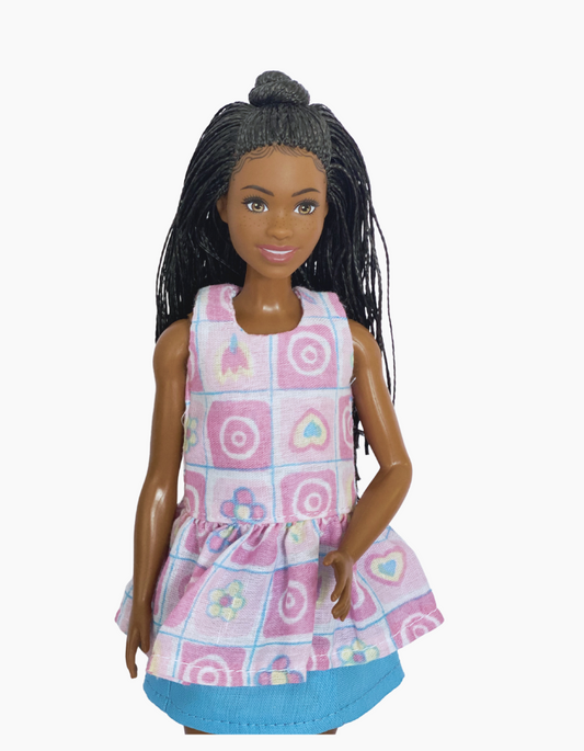 Peplum Tops | Patterned Collection | Fits Barbie Dolls 29cm