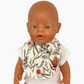 Doll Bib | Various Colours | Fits Baby Born Doll 43cm