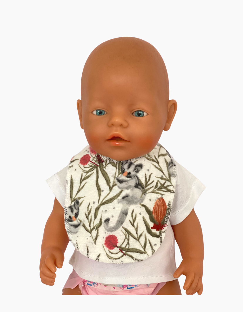 Doll Bib | Various Colours | Fits Baby Born Doll 43cm