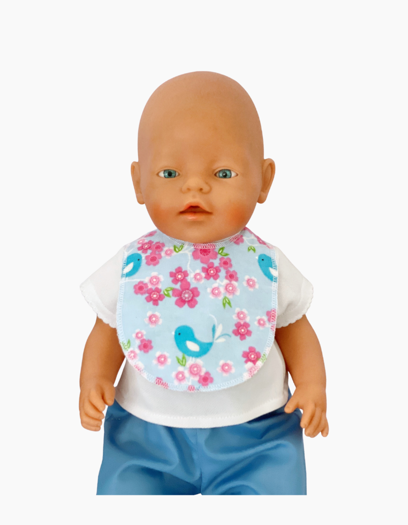 Doll Bib | Various Colours | Fits Baby Born Doll 43cm