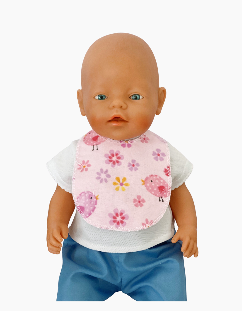 Doll Bib | Various Colours | Fits Baby Born Doll 43cm