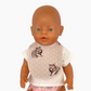 Doll Bib | Various Colours | Fits Baby Born Doll 43cm