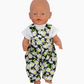 Overalls | Floral Collection | Fits Baby Born Doll 43cm