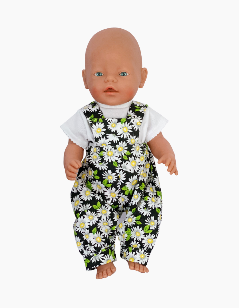 Overalls | Floral Collection | Fits Baby Born Doll 43cm