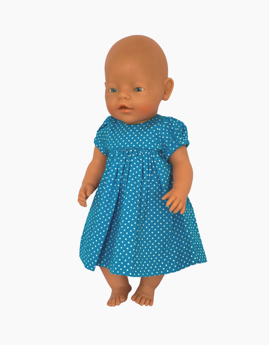 Dress | Gingham & Spots collection | Fits Baby Born Doll 43cm