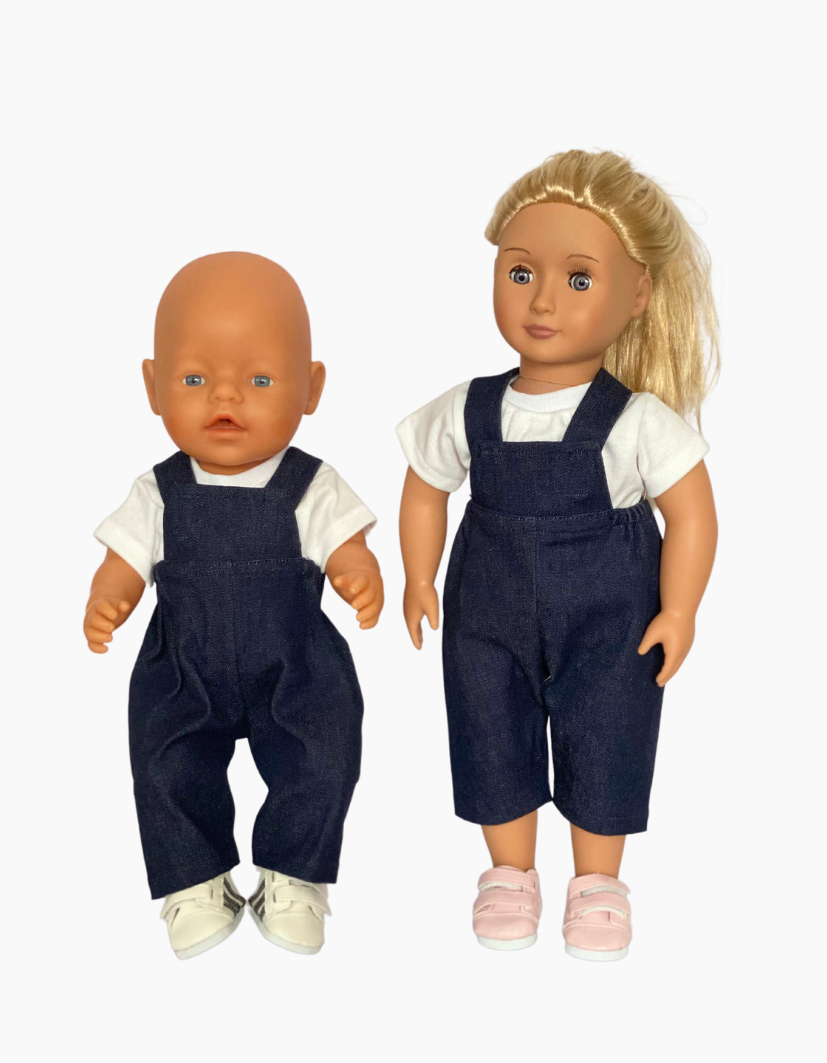 Overalls | Boys and Girls | Fits Baby Born Doll 43cm