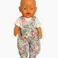 Overalls | Floral Collection | Fits Baby Born Doll 43cm