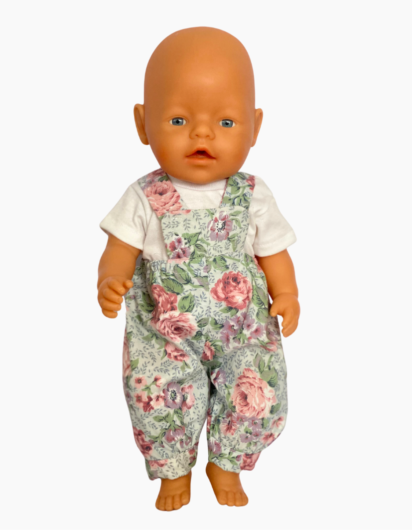 Overalls | Floral Collection | Fits Baby Born Doll 43cm