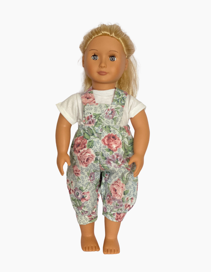 Overalls | Floral Collection | Fits Baby Born Doll 43cm