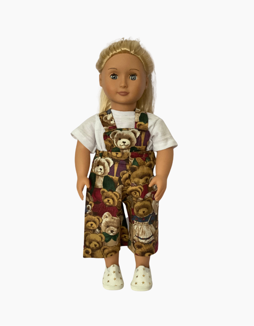 Overalls | Animal Collection | Boys and Girls | Fits Baby Born Doll 43cm