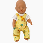 Overalls | Animal Collection | Boys and Girls | Fits Baby Born Doll 43cm