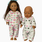 Flannelette Pyjamas | Boys and Girls | Fits Baby Born Doll 43cm