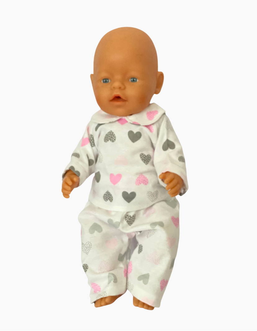 Flannelette Pyjamas | Boys and Girls | Fits Baby Born Doll 43cm