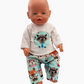 Pyjamas | Assorted colours | Fits Baby Born Doll 43cm