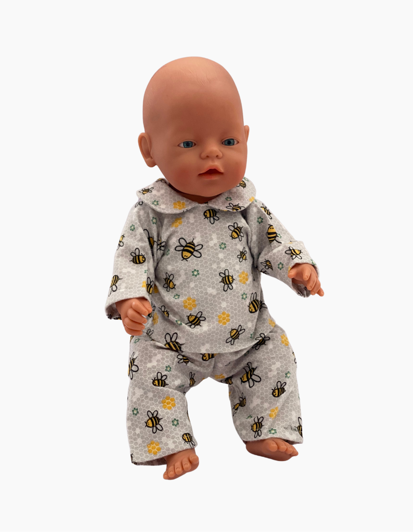 Flannelette Pyjamas | Boys and Girls | Fits Baby Born Doll 43cm