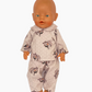 Flannelette Pyjamas | Boys and Girls | Fits Baby Born Doll 43cm