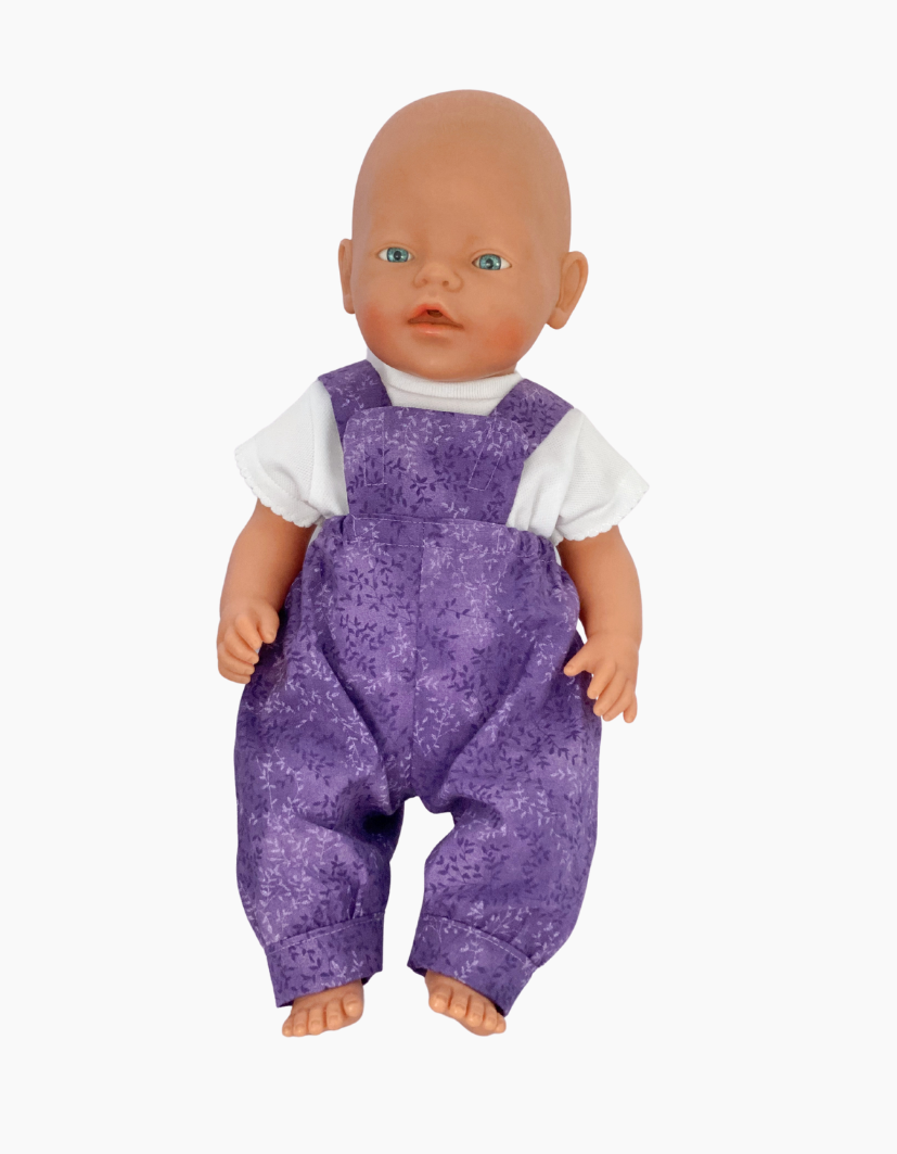 Overalls | Floral Collection | Fits Baby Born Doll 43cm